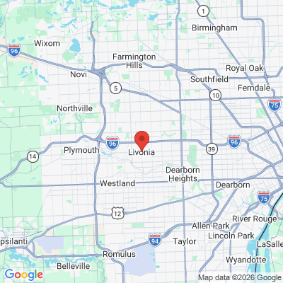 Map to  office in Livonia, MI