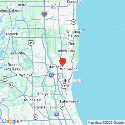 Map to  office in Waukegan, IL