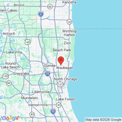 Map to  office in Waukegan, IL