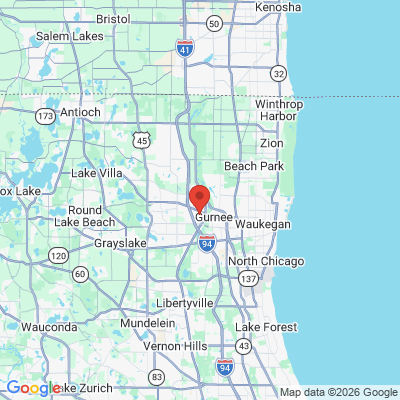 Map to  office in Gurnee, IL