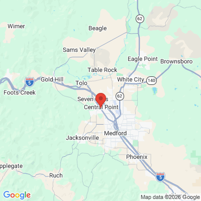 Map to  office in Central Point, OR