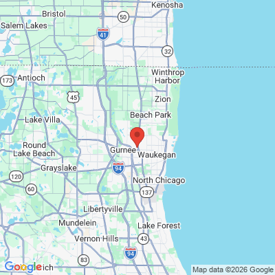 Map to  office in Waukegan, IL