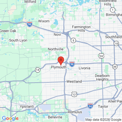 Map to  office in Plymouth, MI
