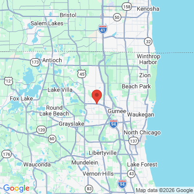Map to  office in Gurnee, IL