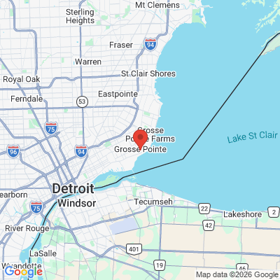 Map to  office in Grosse Pointe, MI