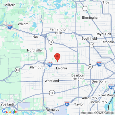 Map to  office in Livonia, MI