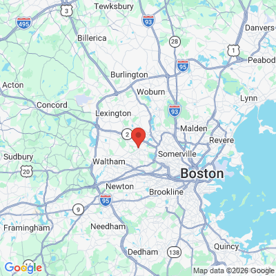 Map to  office in Belmont, MA
