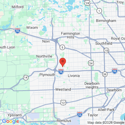 Map to  office in Livonia, MI