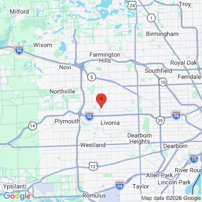 Map to  office in Livonia, MI
