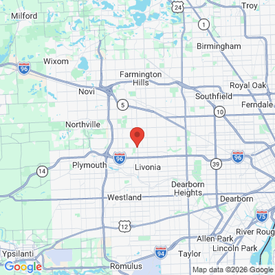 Map to  office in Livonia, MI