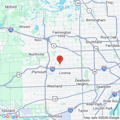 Map to  office in Livonia, MI