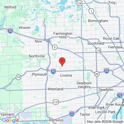 Map to  office in Livonia, MI