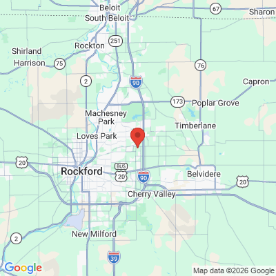 Map to  office in Rockford, IL