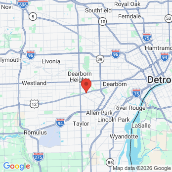 Map to Gusfa Dental Clinic office in Dearborn, MI
