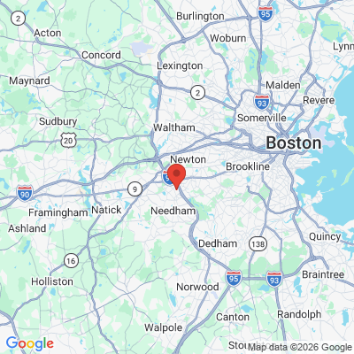 Map to  office in Needham Heights, MA