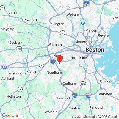 Map to  office in Newton, MA