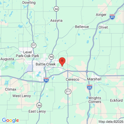 Map to  office in Battle Creek, MI