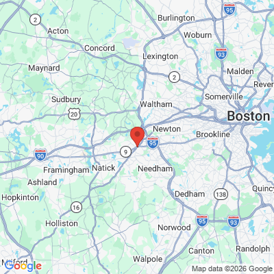 Map to  office in Wellesley Hills, MA