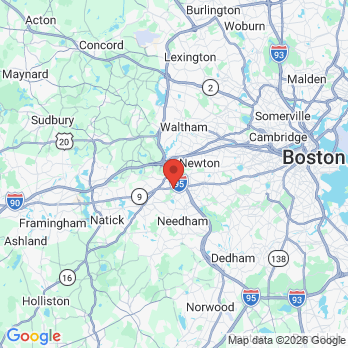 Map to perla pediatric Smiles office in Wellesley, MA