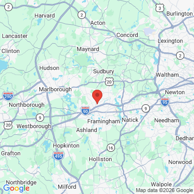Map to  office in Framingham, MA