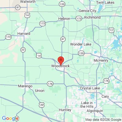 Map to  office in Woodstock, IL