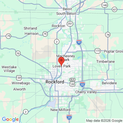 Map to  office in Loves Park, IL