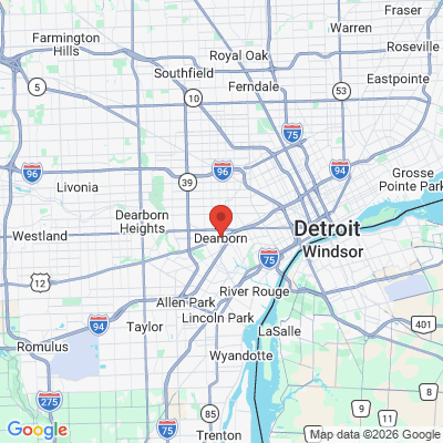 Map to  office in Dearborn, MI