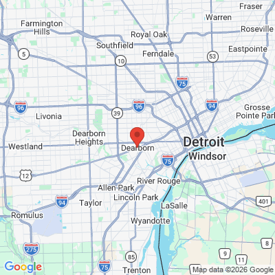 Map to  office in Dearborn, MI