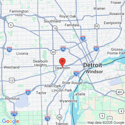 Map to  office in Dearborn, MI