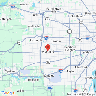 Map to  office in Westland, MI