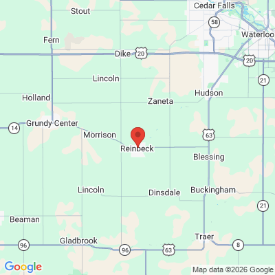Map to  office in Reinbeck, IA