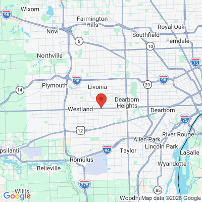 Map to  office in Garden City, MI