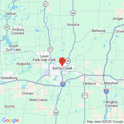 Map to  office in Battle Creek, MI