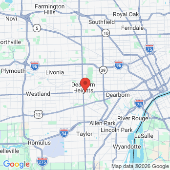 Map to Gregg S. Bonamici DDS office in Dearborn, MI
