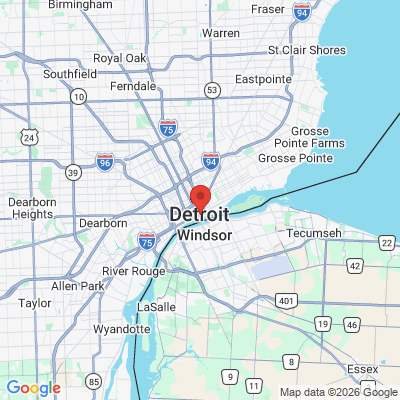 Map to  office in Detroit, MI