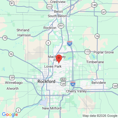 Map to  office in Loves Park, IL