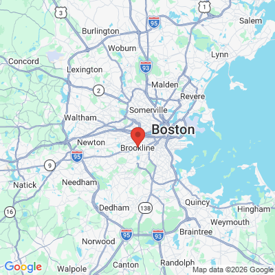 Map to  office in Brookline, MA