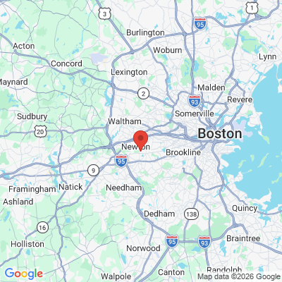 Map to  office in Newton, MA