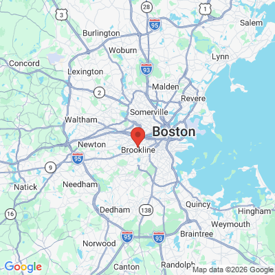 Map to  office in Brookline, MA