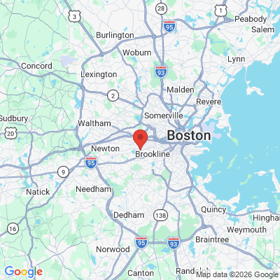 Map to  office in Brookline, MA