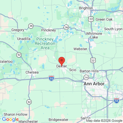 Map to  office in Dexter, Washtenaw County