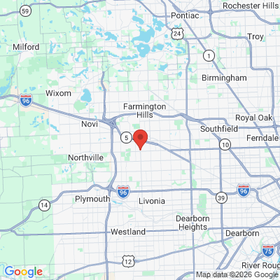 Map to  office in Farmington Hills, MI