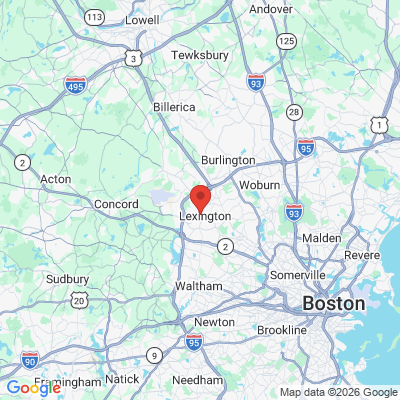 Map to  office in Lexington, MA