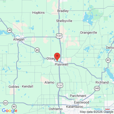 Map to  office in Plainwell, MI