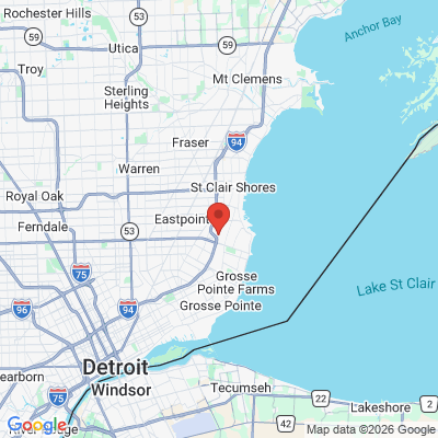Map to  office in Saint Clair Shores, MI