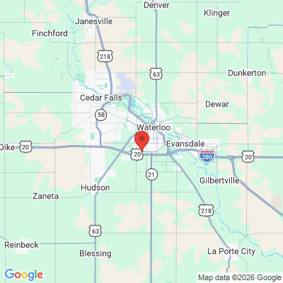 Map to  office in Waterloo, IA