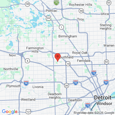 Map to  office in Southfield, MI