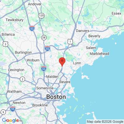 Map to  office in Saugus, MA