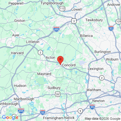 Map to  office in Concord, MA