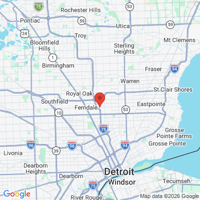 Map to  office in Hazel Park, MI